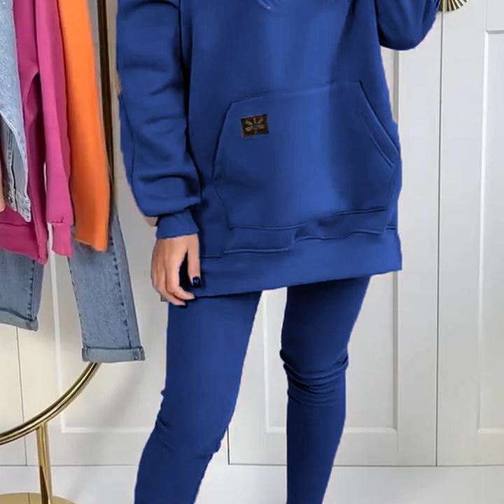 Luna™ Set de relaxare - Costum casual cu glugă și deschidere