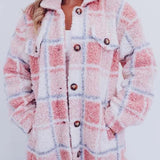 Giovana™ Jachetă în carouri din polar fleece