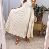 Amelia™ Rochie plisată fără mâneci