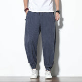 Tenshi - Pantaloni harem confort Negru