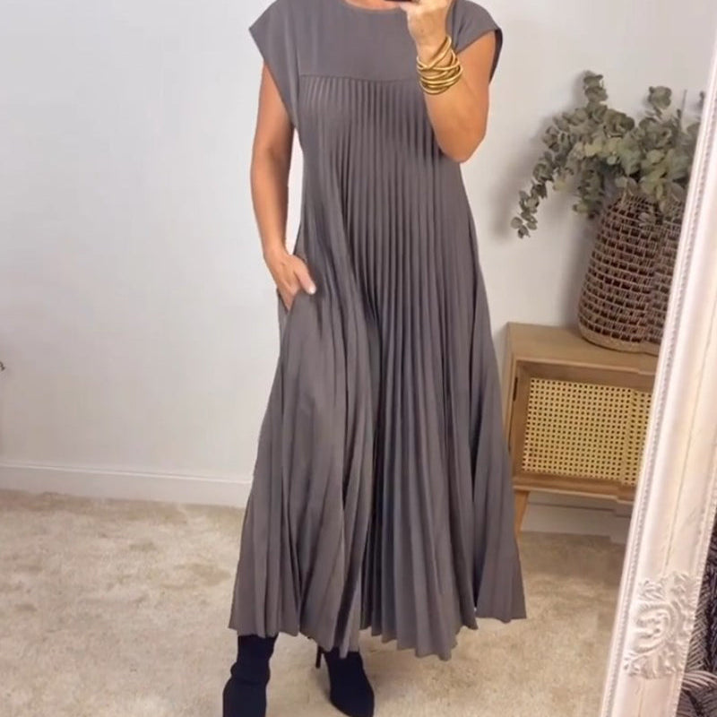 Amelia™ Rochie plisată fără mâneci