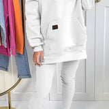 Luna™ Set de relaxare - Costum casual cu glugă și deschidere
