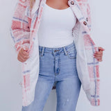 Giovana™ Jachetă în carouri din polar fleece
