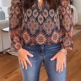 Mira Boho™ Cămașă casual pentru femei cu imprimeu etnic