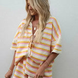 Caressa - Multicolored Knit Set