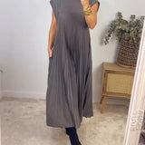 Amelia™ Rochie plisată fără mâneci