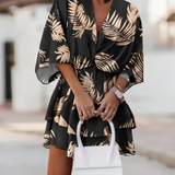Valeria - Bohemian Floral Mini Dress