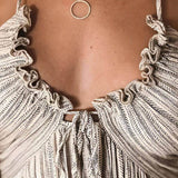 Lanie - Chic Pleated Maxi Dress