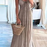 Lanie - Chic Pleated Maxi Dress