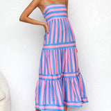 Risa - Loose Summer Strappy Maxi Dress