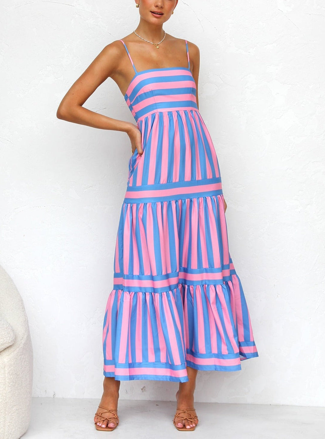 Risa - Loose Summer Strappy Maxi Dress