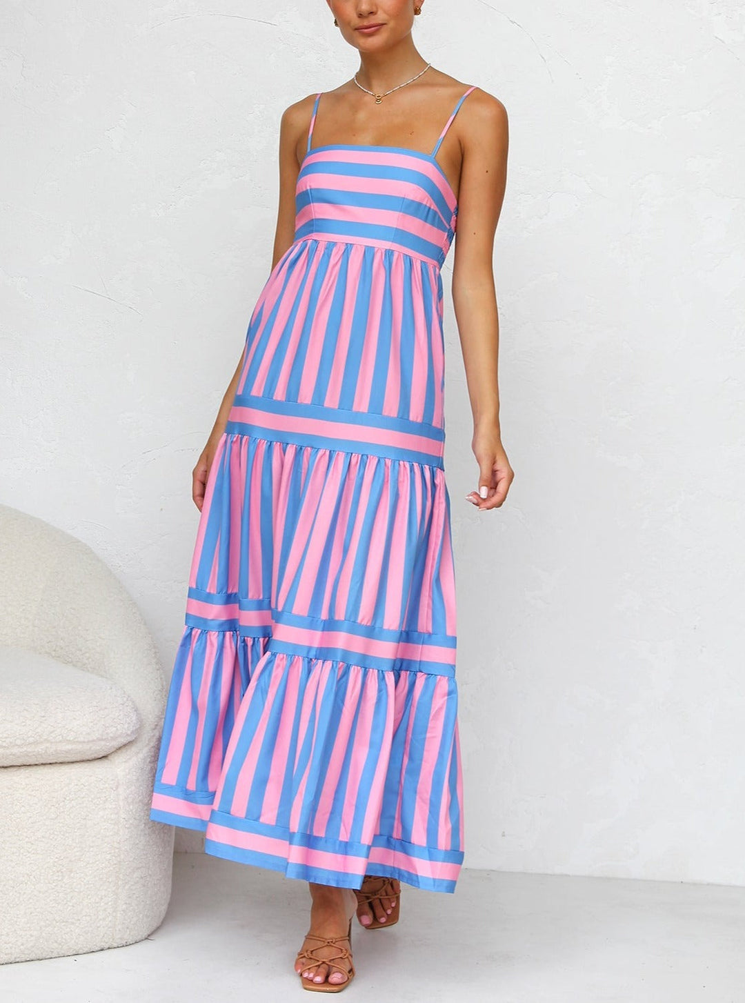 Risa - Loose Summer Strappy Maxi Dress