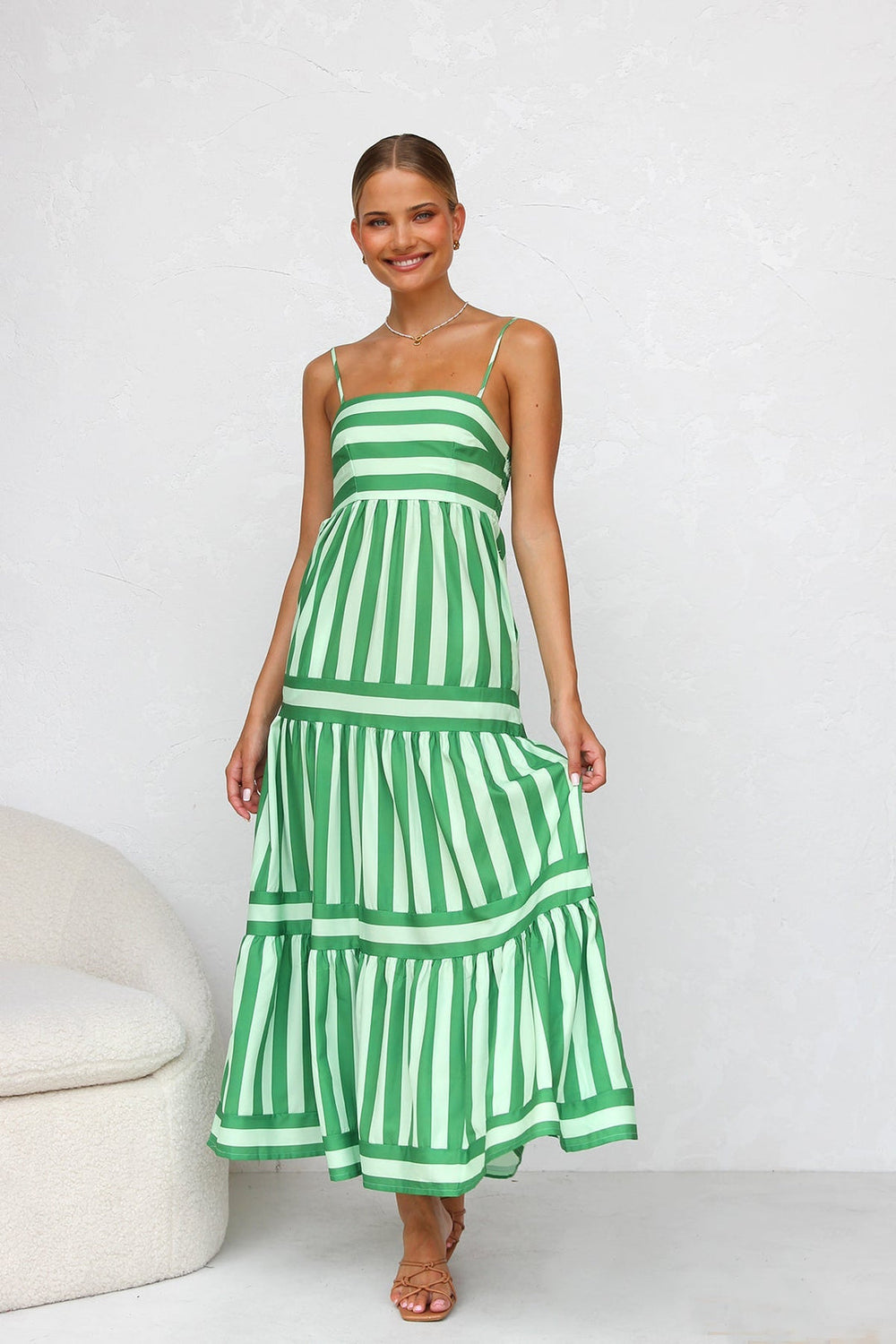 Risa - Loose Summer Strappy Maxi Dress