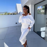 Andrine™ Set de rochie și hanorac casual