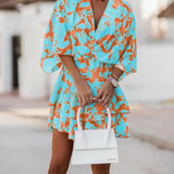Valeria - Bohemian Floral Mini Dress