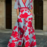 Elise™ | Rochie elegantă cu înveliș floral