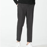 Osaka - Pantalon casual din bumbac Negru