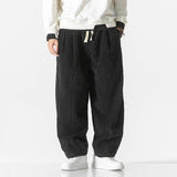 Masaaki™ - Pantaloni din catifea raiată Gri Camel