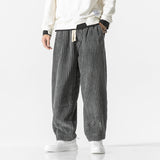 Masaaki™ - Pantaloni din catifea raiată Gri Camel
