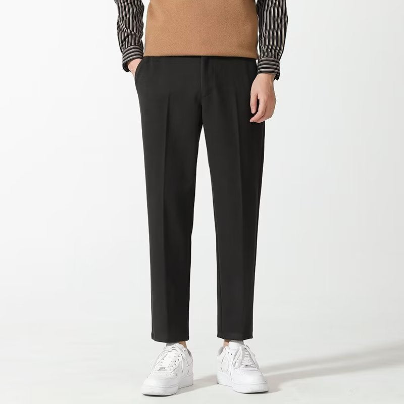 Osaka - Pantalon casual din bumbac Gri închis