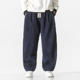 Masaaki™ - Pantaloni din catifea raiată Gri Camel