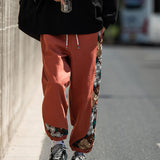 Suzu - pantaloni japonezi confortabili Roșu