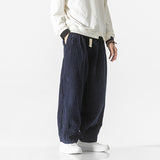 Masaaki™ - Pantaloni din catifea raiată Gri Camel