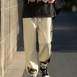 Suzu - pantaloni japonezi confortabili Roșu