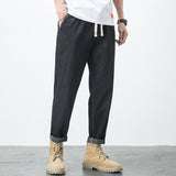 Ikki - Pantaloni din denim confort Negru