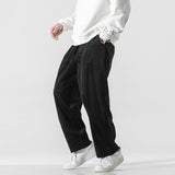 Yushiko - Pantaloni din velur Bej