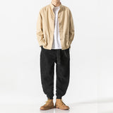 Keisuke - Pantaloni din catifea Gri