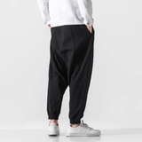 Shun - pantaloni japonezi confortabili Negru
