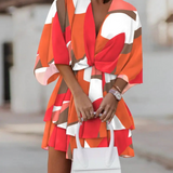 Valeria - Bohemian Floral Mini Dress