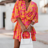Valeria - Bohemian Floral Mini Dress