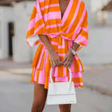 Valeria - Bohemian Floral Mini Dress