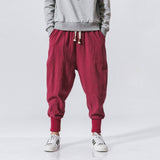 Riku™ - Pantaloni harem confortabili din bumbac Roșu