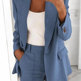 Victoria's Class™ Blazer casual cu mâneci lungi