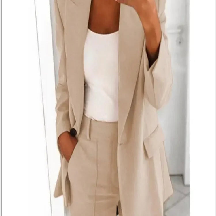 Victoria's Class™ Blazer casual cu mâneci lungi
