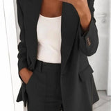 Victoria's Class™ Blazer casual cu mâneci lungi