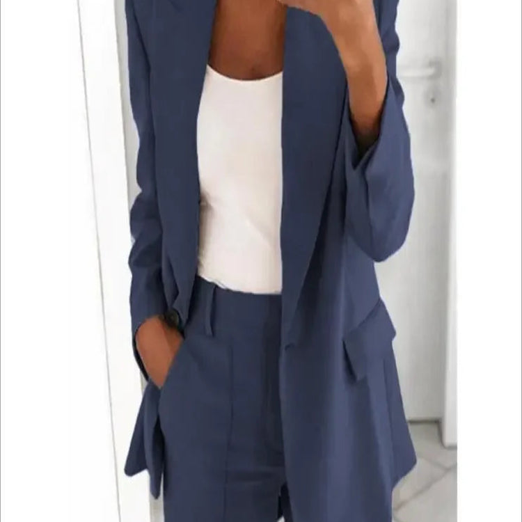 Victoria's Class™ Blazer casual cu mâneci lungi