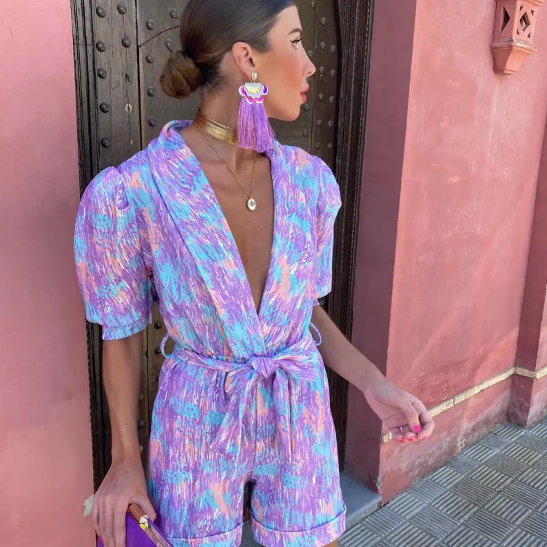 Clarissa - Trendy V-Neck Jumpsuit