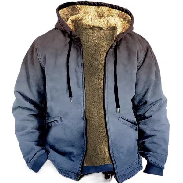 Aaron™ Vestă vintage cu glugă
