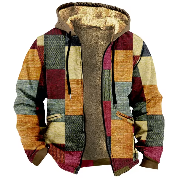 Aaron™ Vestă vintage cu glugă