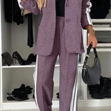 Camille | Set polar cu două piese în dungi