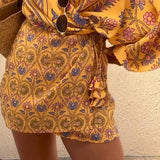 Lyca - Loose Wrap V-Neck Mini Dress