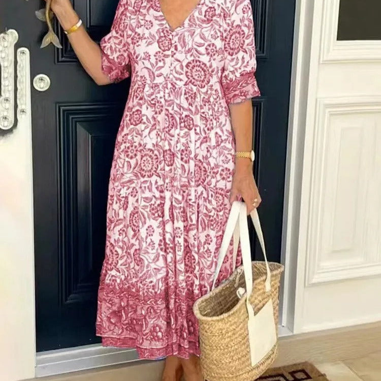 Jona™ Rochie Boho cu Flori
