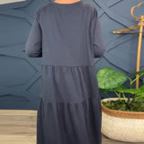 Virella™ Rochie lungă din bumbac și in