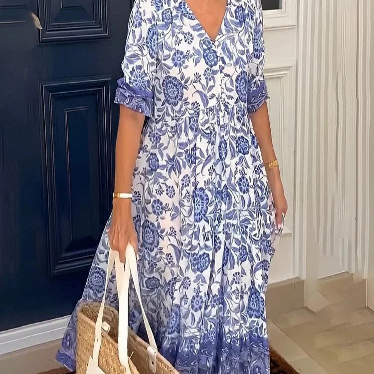 Jona™ Rochie Boho cu Flori