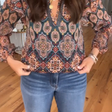 Mira Boho™ Cămașă casual pentru femei cu imprimeu etnic