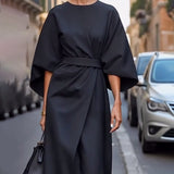 Celestine™ Rochie cu mâneci elegante și curea